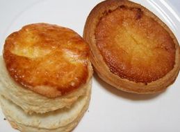 scone, bakewell pudding